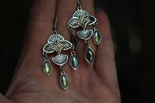 Load image into Gallery viewer, Stamped Floral Inspired earrrings