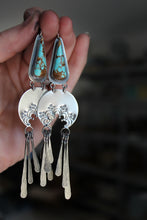 Load image into Gallery viewer, Big Mama Turquoise Fringe Earrings- Pick Your Stone only Options 9, 10, 12 available- as of 9-23-25