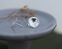 Load image into Gallery viewer, Hammered silver studs