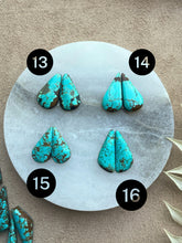 Load image into Gallery viewer, Big Mama Turquoise Fringe Earrings- Pick Your Stone only Options 9, 10, 12 available- as of 9-23-25