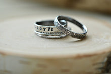 Load image into Gallery viewer, Stackable name rings, name ring, personalized ring, gift for her, gift for mom, stackable rings