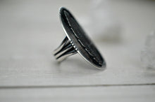 Load image into Gallery viewer, Sterling silver feather saddle ring