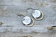 Load image into Gallery viewer, Small solar eclipse earrings
