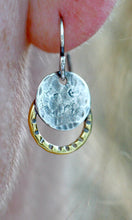 Load image into Gallery viewer, Small solar eclipse earrings