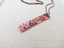 Load image into Gallery viewer, Copper Cherry blossom necklace
