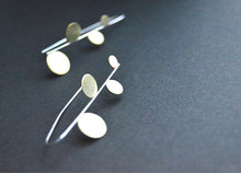 Load image into Gallery viewer, Brass dot earrings