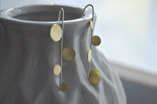 Load image into Gallery viewer, Brass dot earrings