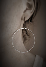 Load image into Gallery viewer, Large modern gold hoops