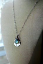Load image into Gallery viewer, Stamped Labradorite necklace