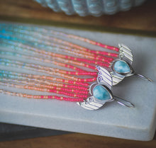 Load image into Gallery viewer, Custom Mermaid Tail Fringe Earrings