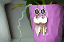 Load image into Gallery viewer, Custom Gemstone Fringe Earrings