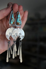 Load image into Gallery viewer, Big Mama Turquoise Fringe Earrings- Pick Your Stone
