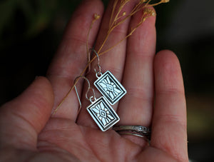 Art Deco Earrings- Sterling silver