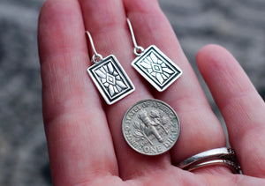 Art Deco Earrings- Sterling silver