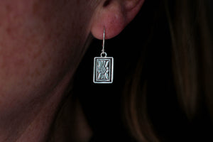 Art Deco Earrings- Sterling silver