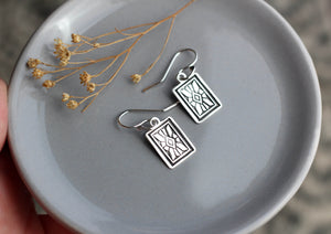 Art Deco Earrings- Sterling silver