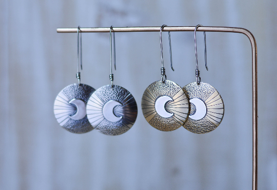 Dangle Moon Earrings