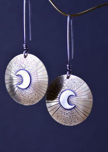 Dangle Moon Earrings