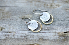 Load image into Gallery viewer, Small solar eclipse earrings
