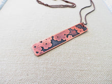 Load image into Gallery viewer, Copper Cherry blossom necklace

