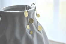 Load image into Gallery viewer, Brass dot earrings
