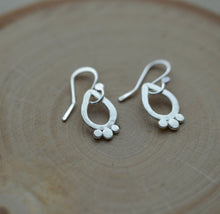 Load image into Gallery viewer, Dainty sterling silver earrings
