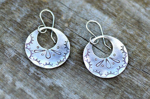 Sterling silver "Sol" earrings