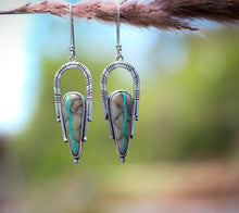 Load image into Gallery viewer, Silver Channel Earrings
