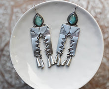Load image into Gallery viewer, Temple Portal Earrings Amazonite
