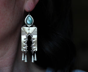 Temple Portal Earrings Amazonite